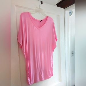 PULLOVER PINK STRETCH TOP XXL